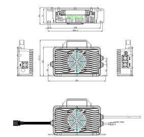 Belong intelligent battery charger for cleaning & sweeping machine QY800S-VC2425 AC/DC 24V25A 750W