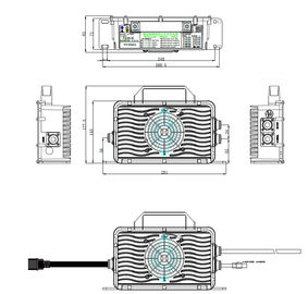 Belong intelligent battery charger for cleaning & sweeping machine QY800S-VC6010 AC/DC 60V10A 740W